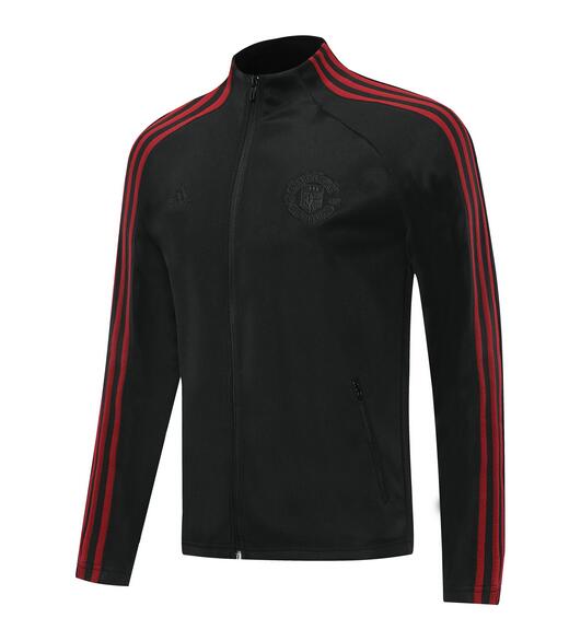 Manchester United Black Red Stripe Training Jacket 2020/21